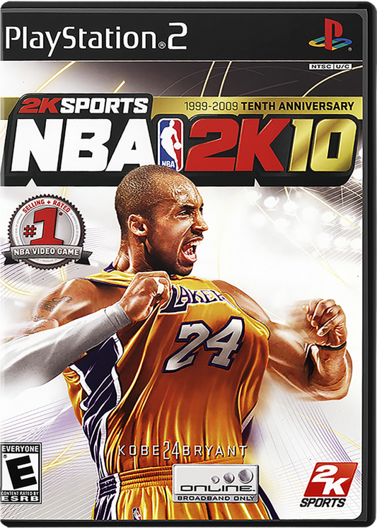 NBA 2K10 cover art for PlayStation 2 (PS2) video game