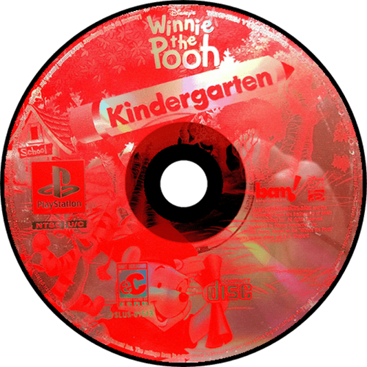 Disney's Winnie the Pooh Kindergarden – PlayStation 1 (PS1) disc for retro video game