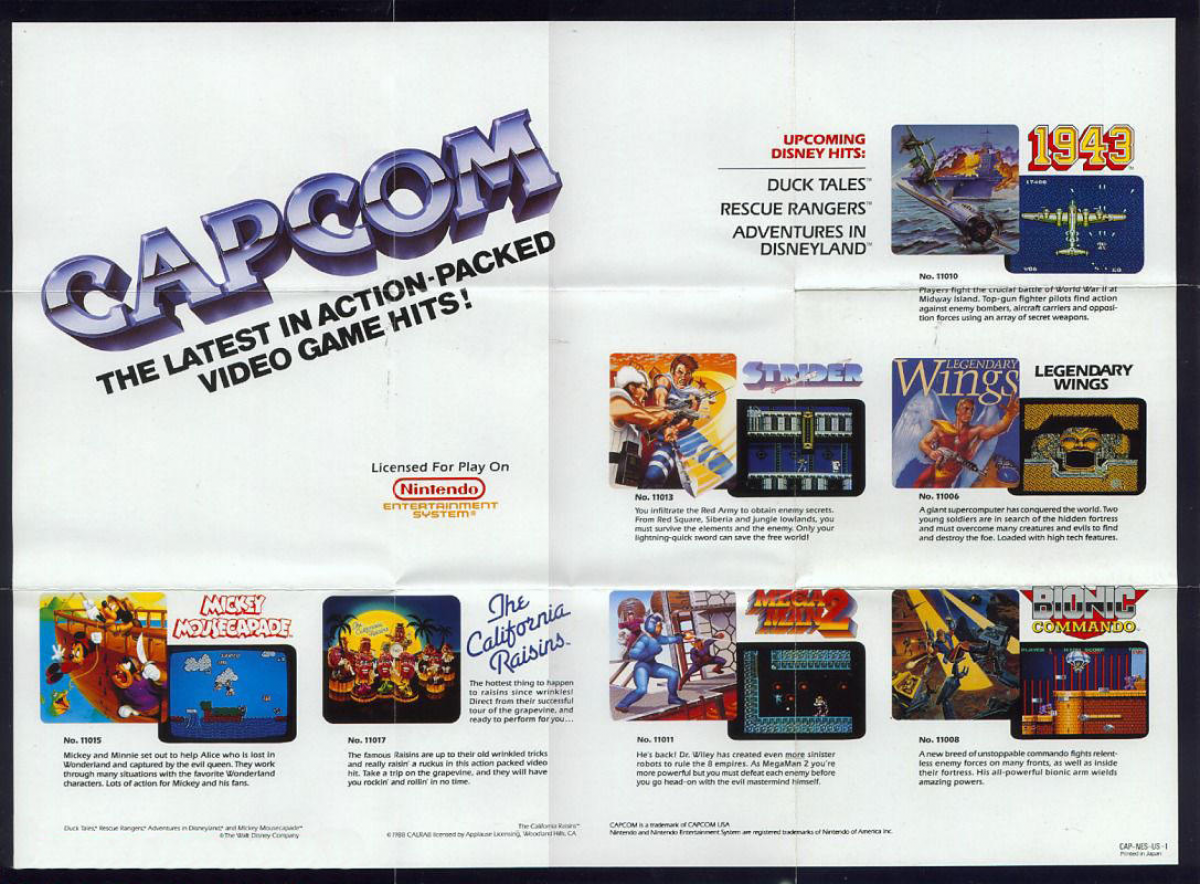 Legendary Wings advert for Nintendo Entertainment System (NES) retro video game