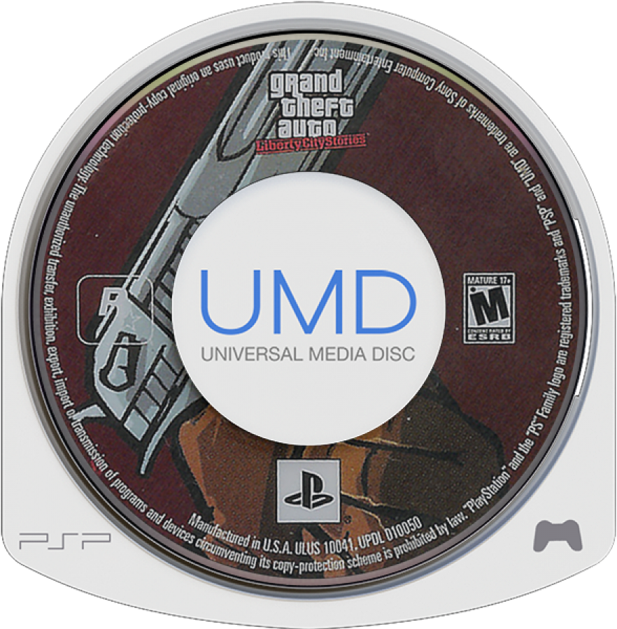 Grand Theft Auto: Liberty City Stories UMD disc for PlayStation Portable (PSP) video game
