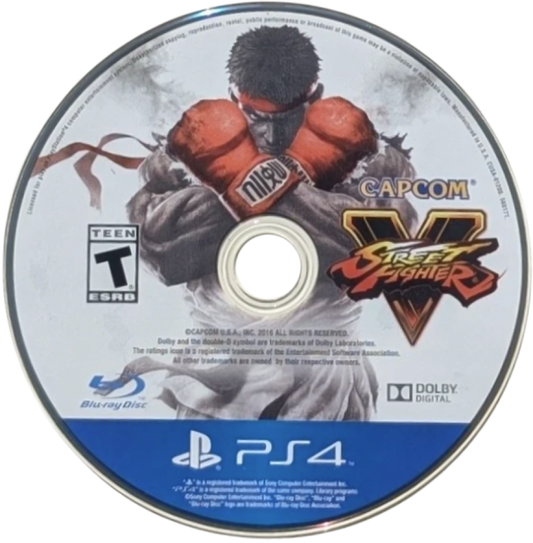 Street Fighter V – PlayStation 4 (PS4) video game disc, fighting game