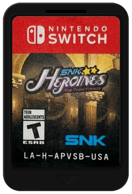 SNK Heroines: Tag Team Frenzy cartridge art for the Nintendo Switch (NS) video game