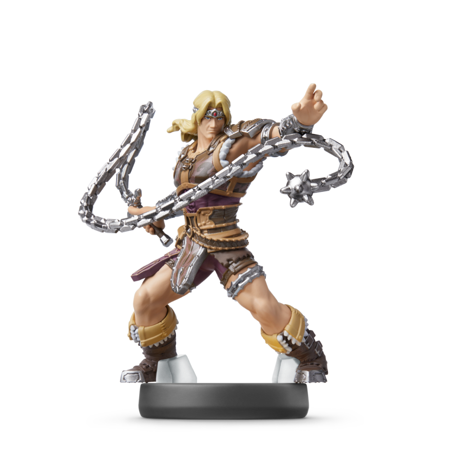 Simon Amiibo Super Smash Bros Nintendo Amiibo collectible figure featuring Simon Belmont detailed character design classic vampire hunter styling Super Smash Bros design NFC functionality compatible Nintendo games Amiibo collection display collectible and gaming accessory appeal