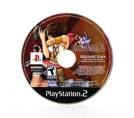 Final Fantasy X-2 disc cover art for PlayStation 2 (PS2) video game