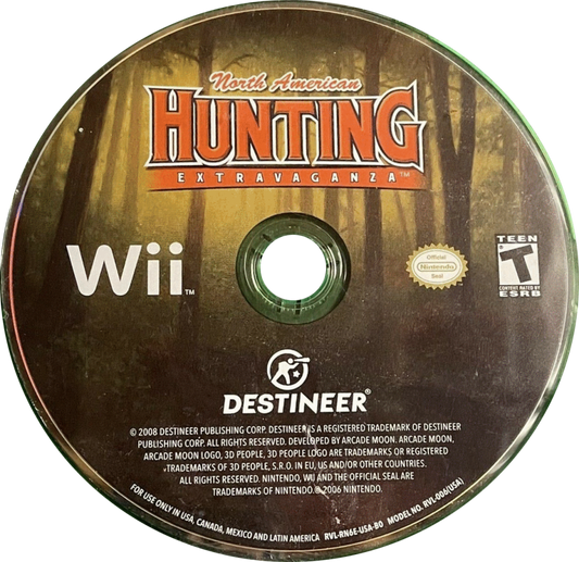 North American Hunting Extravaganza – Nintendo Wii (Wii) hunting simulation sports video game disc