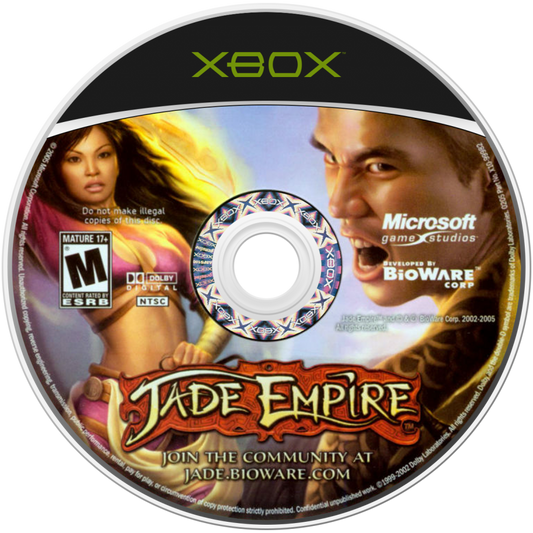 retro Xbox video game Jade Empire Limited Edition martial arts action RPG story driven combat choice based fantasy adventure console title disc