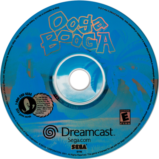 Ooga Booga Sega Dreamcast retro video game action party game disc