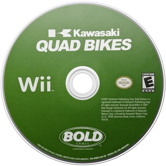 Kawasaki Quad Bikes – Nintendo Wii (Wii) ATV racing sports video game disc