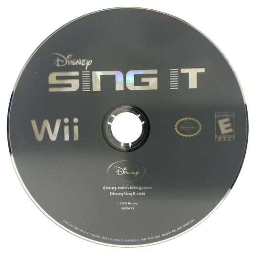 Disney Sing It disc cover art for Nintendo Wii (Wii) video game