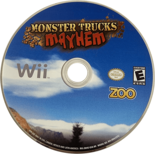 Monster Trucks Mayhem – Nintendo Wii (Wii) monster truck racing arcade sports video game disc