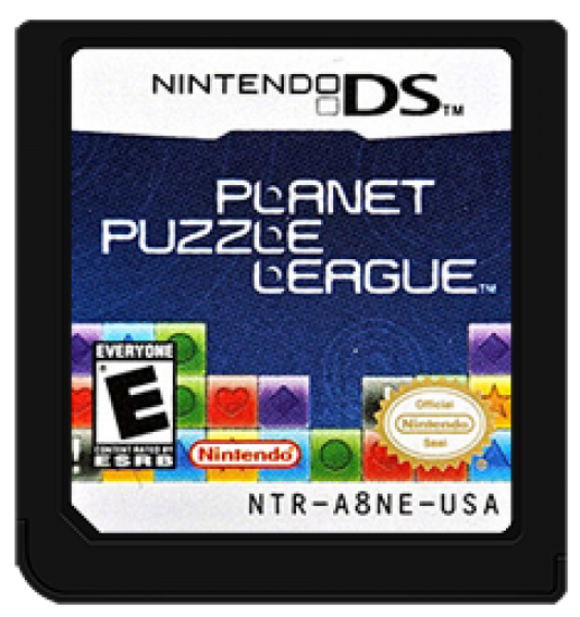 Planet Puzzle League cartridge for Nintendo DS (DS) tile-matching puzzle video game