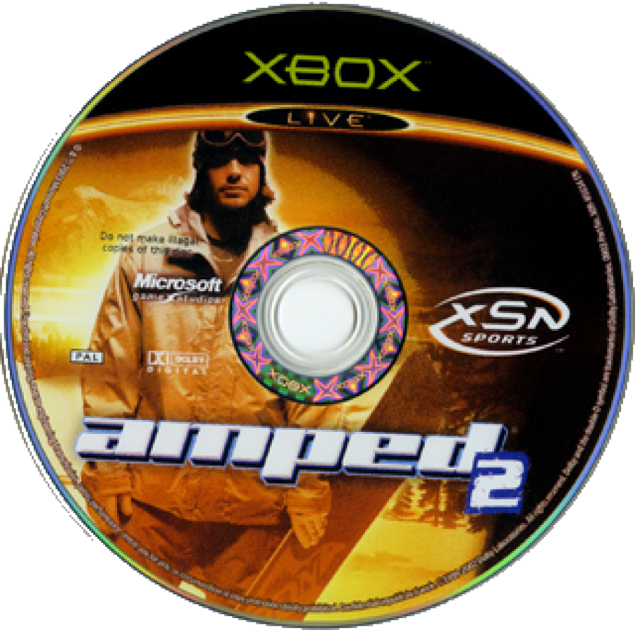 Amped 2 disc art for Xbox (XBOX) video game