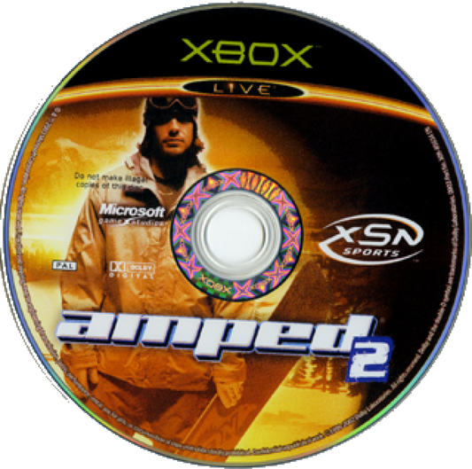 Amped 2 disc art for Xbox (XBOX) video game