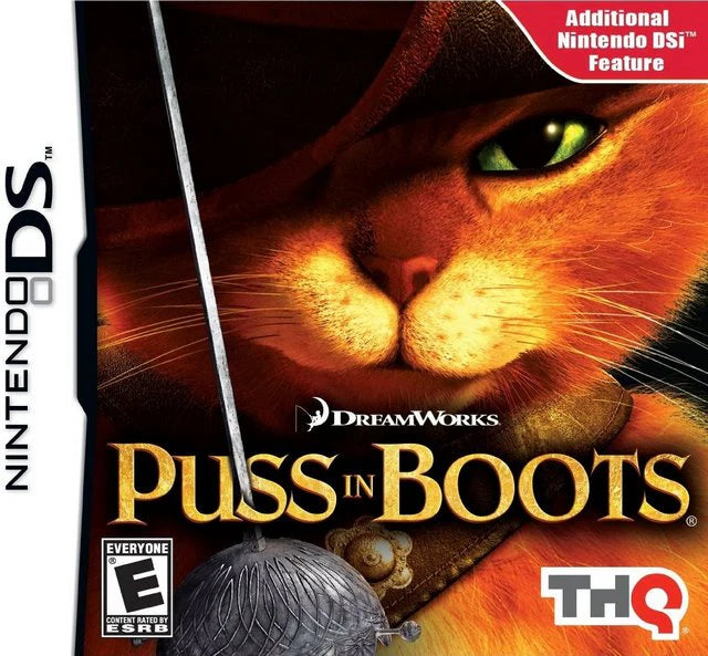 Puss in Boots cover art for Nintendo DS (DS) video game
