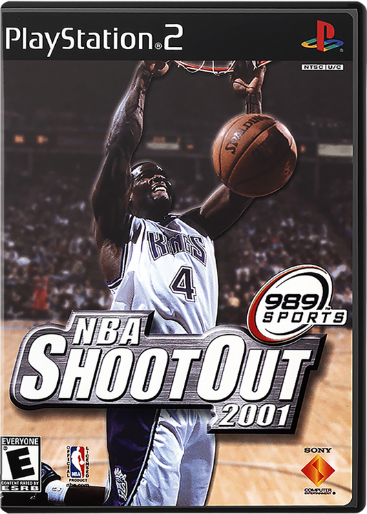 NBA ShootOut 2001 cover art for PlayStation 2 (PS2) video game