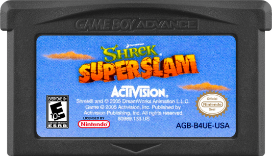 Game Boy Advance Shrek Super Slam fighting game game cartridge