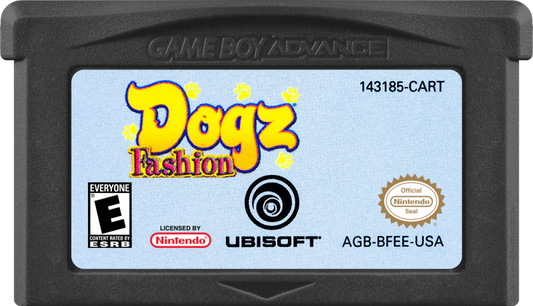 Dogz: Fashion game cartridge for Game Boy Advance (GBA) video game