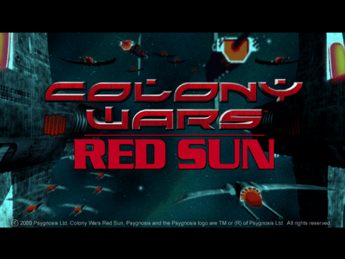 Colony Wars III: Red Sun homes screen for PlayStation 1 (PS1) retro video game