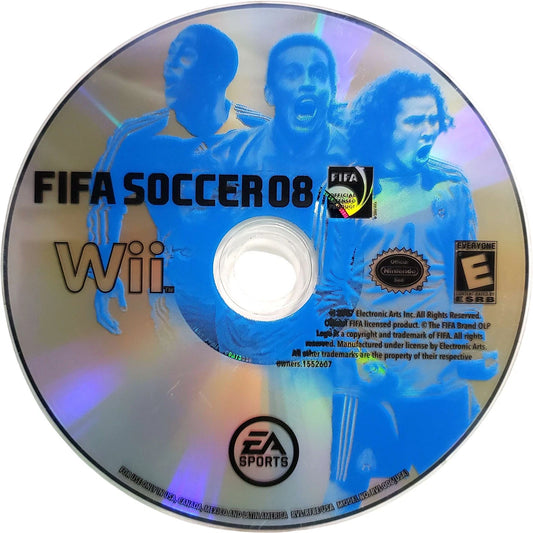 FIFA 08 disc for Nintendo Wii (Wii) video game
