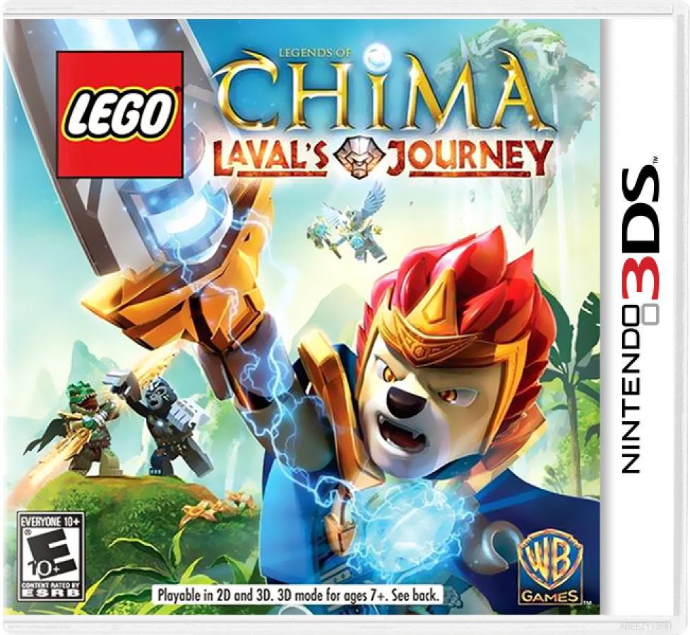 LEGO Legends of Chima Lavals Journey figure bundle cover art for Nintendo 3DS 3DS video game
