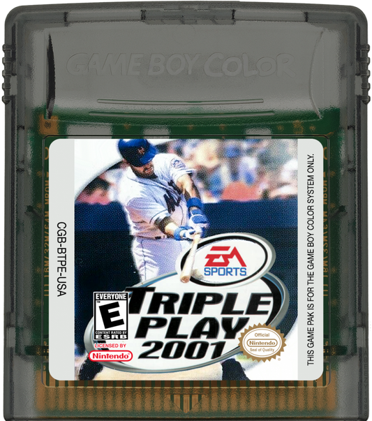 Game Boy Color EA Sports Triple Play 2001 baseball game cartridge
