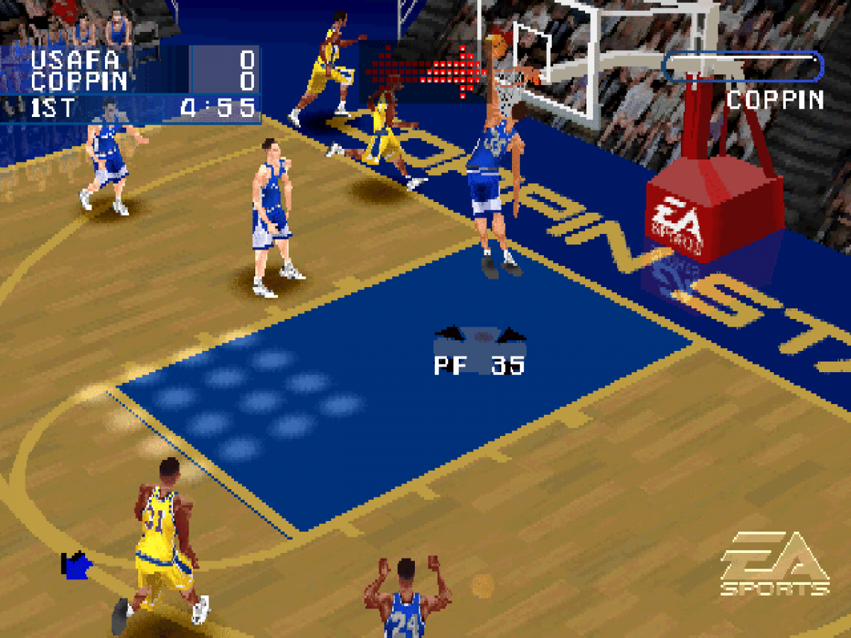 NCAA March Madness 2001 gameplay for PlayStation 1 (PS1) retro basketball video game
