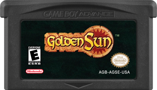 Golden Sun game cartridge for Game Boy Advance (GBA) video game