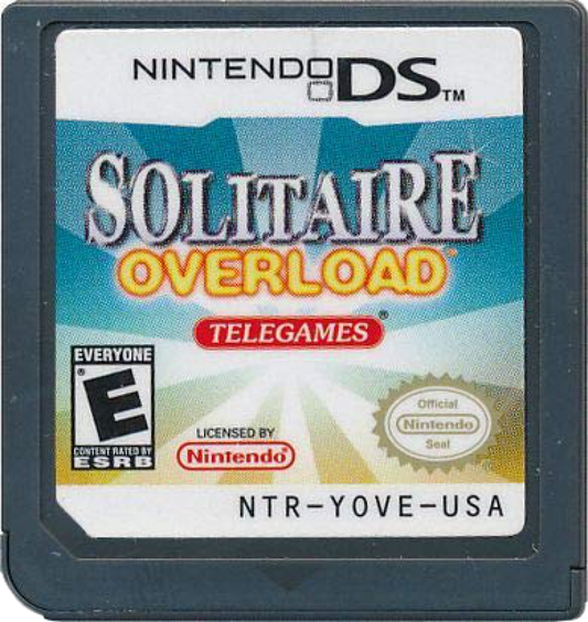 Solitaire Overload cartridge for Nintendo DS (DS) video game