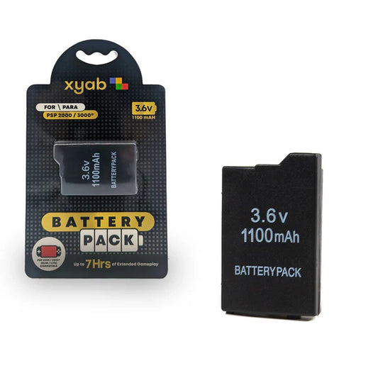 Super capacity replacement battery for PlayStation Portable PSP 2000 and 3000 models providing extended gaming time and reliable power