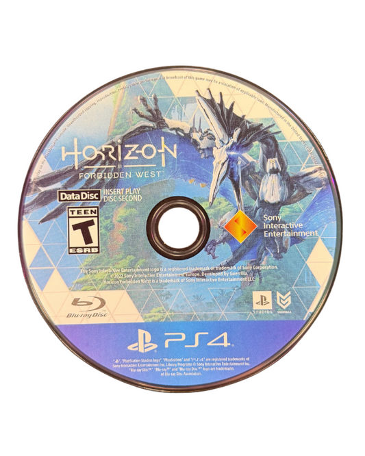 Horizon Forbidden West Launch Edition for PS4 featuring special edition packaging and post apocalyptic adventure artwork data disc