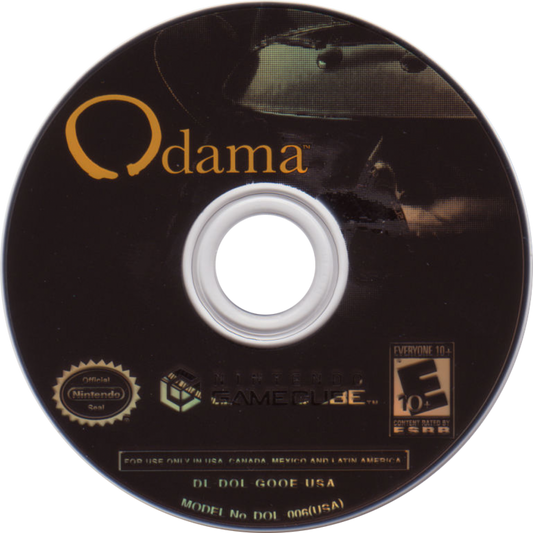 Odama GameCube GC video game, pinball action strategy, voice-controlled gameplay, Nintendo GameCube title, microphone not included disc
