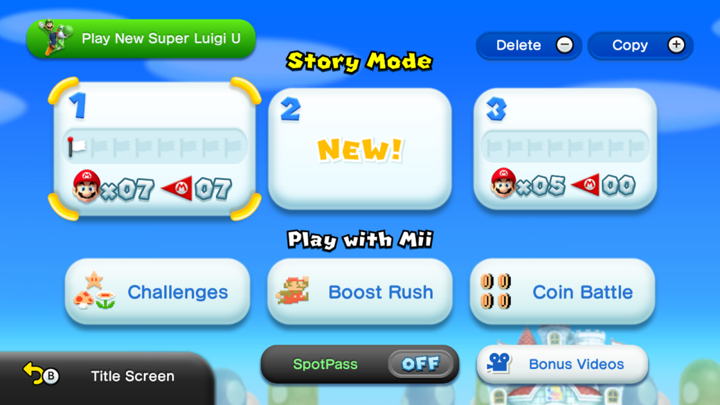 New Super Mario Bros. U + New Super Luigi U gameplay for Nintendo Wii U (WiiU) video game