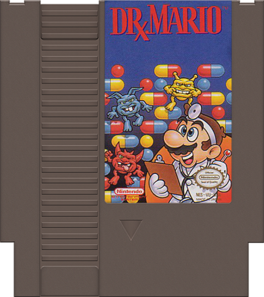 Dr. Mario cartridge for Nintendo Entertainment System (NES) retro video game