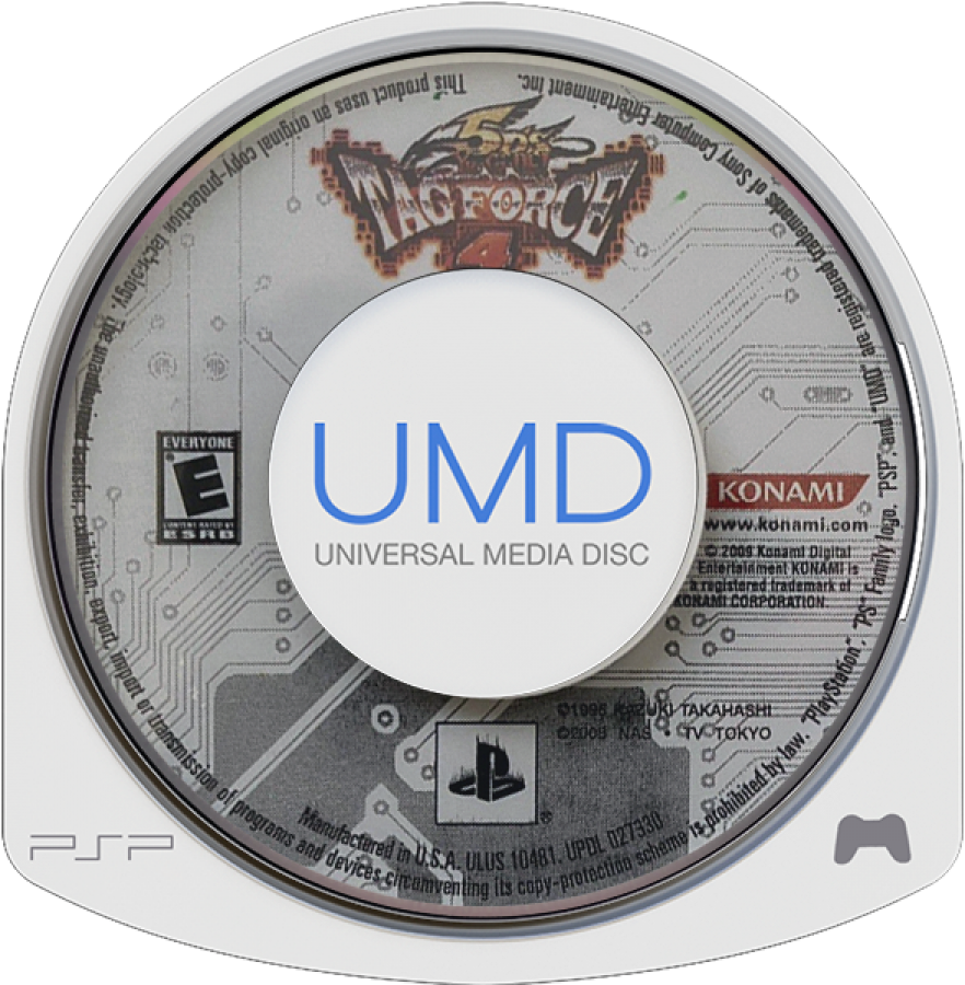 Yu-Gi-Oh! 5D's Tag Force 4 cover ar UMD Disc art for Playstation Portable (PSP)