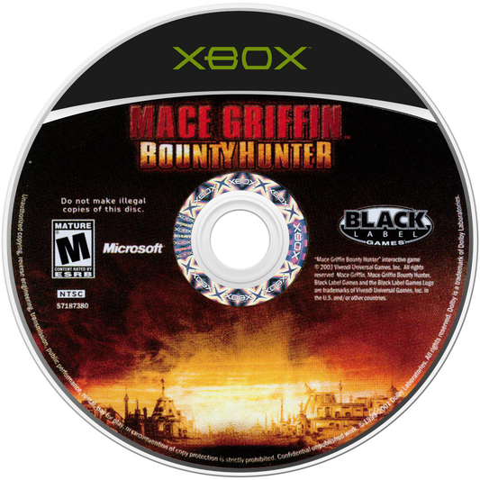 Mace Griffin: Bounty Hunter disc for Xbox (XBOX) video game
