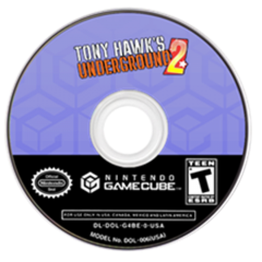 Tony Hawk's Underground 2 – GameCube (GC) Front Cover Disc Art for this GameCube Video Game