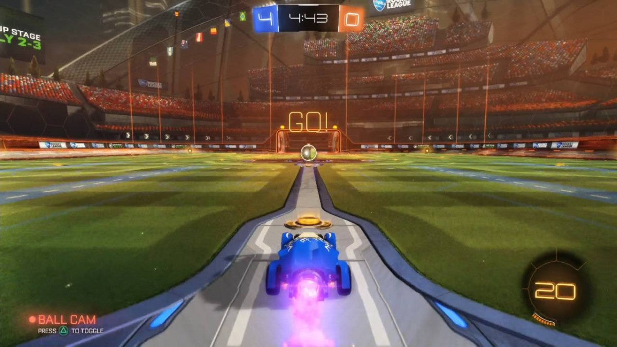 Rocket League Collector’s Edition PS4 vehicular sports video game gameplay