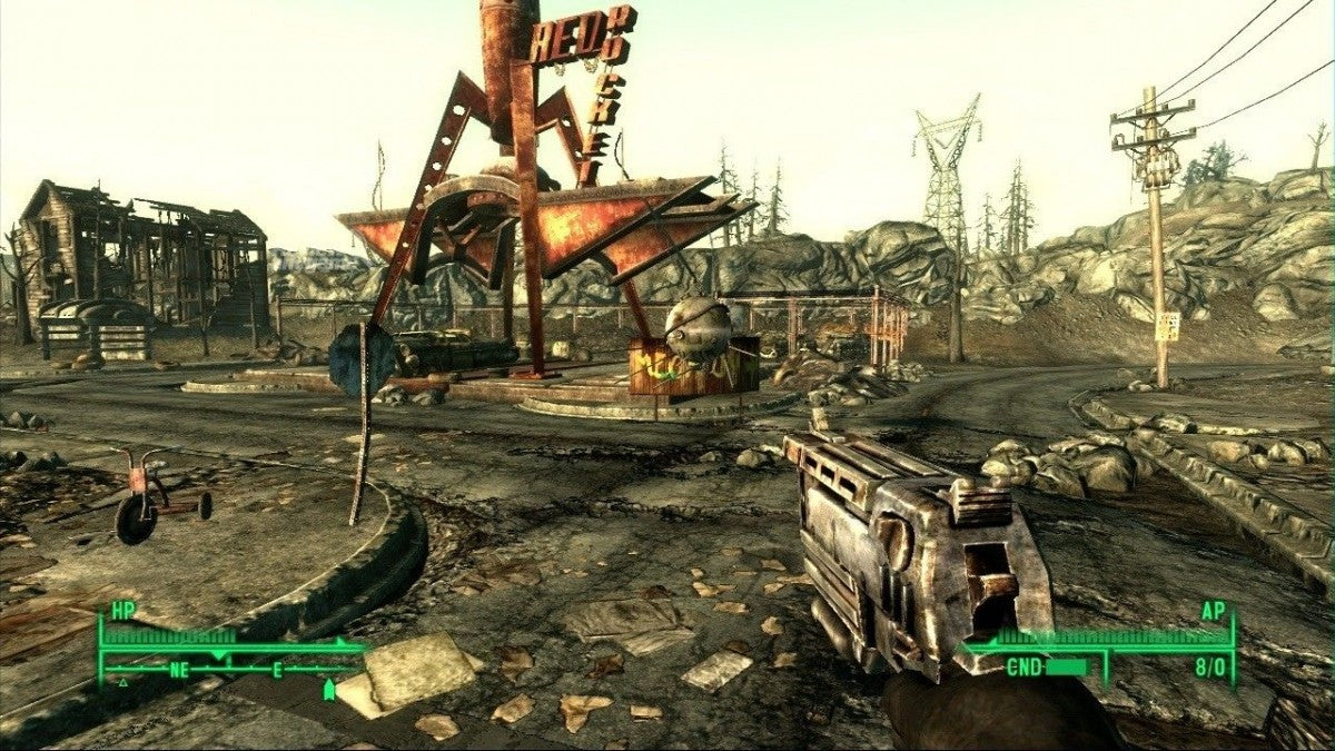 Fallout 3 gameplay for Xbox 360 (X360) post-apocalyptic role-playing video game