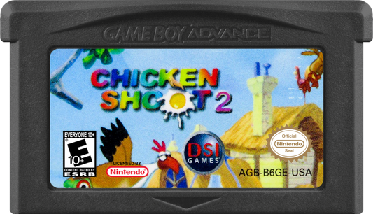 Chicken Shoot 2 game cartridge for Game Boy Advance GBA video game