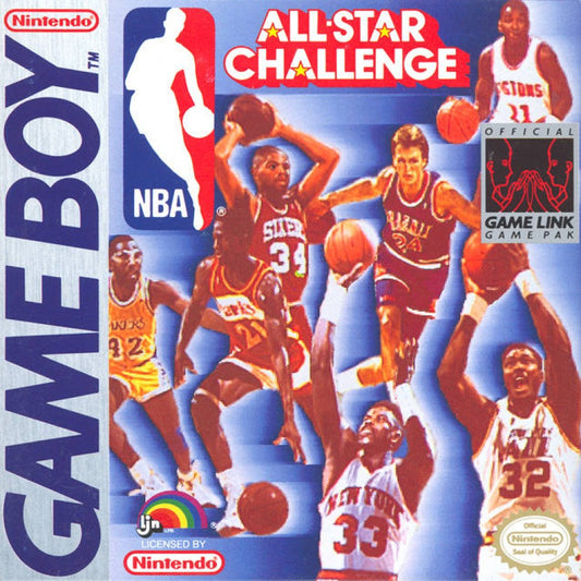 NBA All-Star Challenge cover art for Game Boy (GB) video game