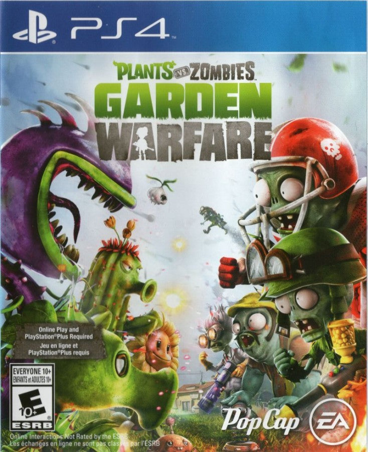 Plants vs. Zombies: Garden Warfare cover art for Playstation 4 (PS4) video game