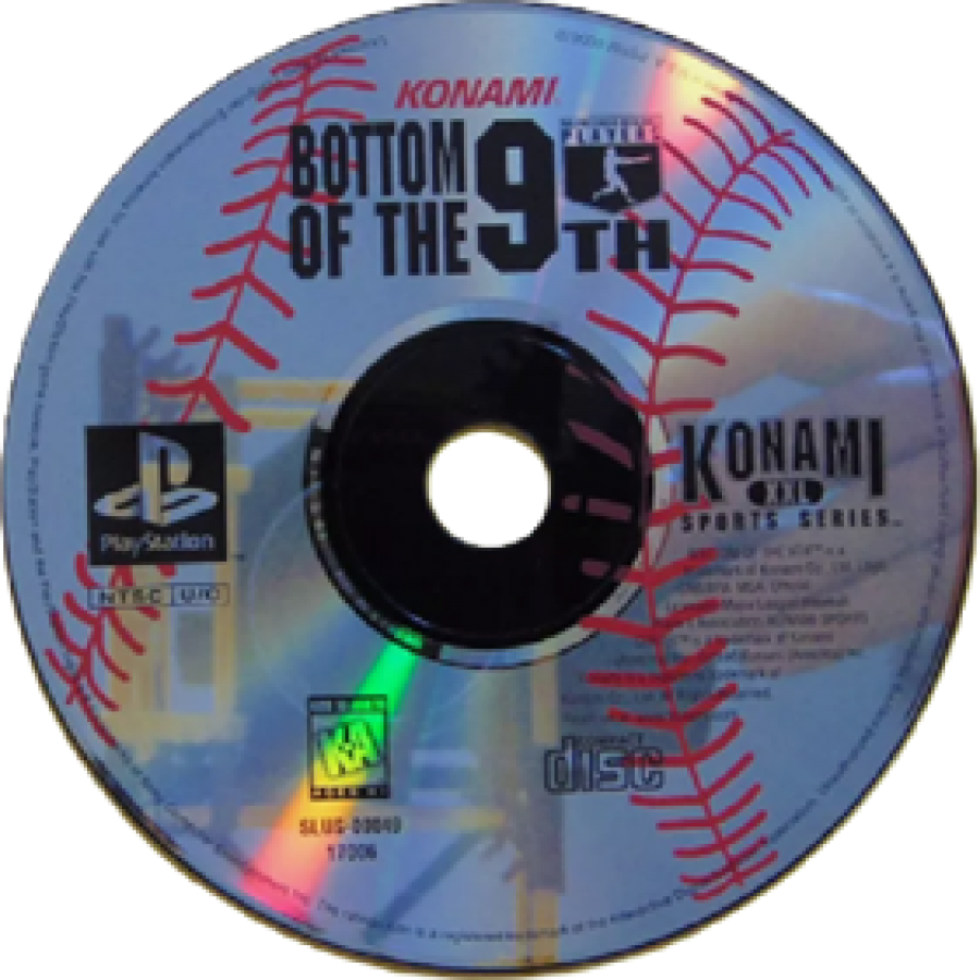 MLBPA: Bottom of the 9th disc for PlayStation 1 (PS1) retro baseball video game