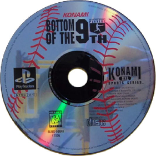 MLBPA: Bottom of the 9th disc for PlayStation 1 (PS1) retro baseball video game