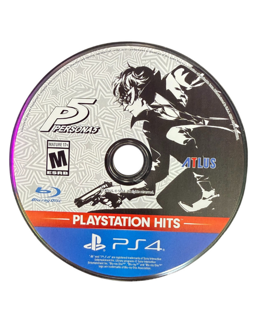 Persona 5 PlayStation Hits for PlayStation 4 Japanese role playing game featuring stylish anime visuals turn based combat phantom thieves deep story characters and acclaimed Atlus JRPG experience disc