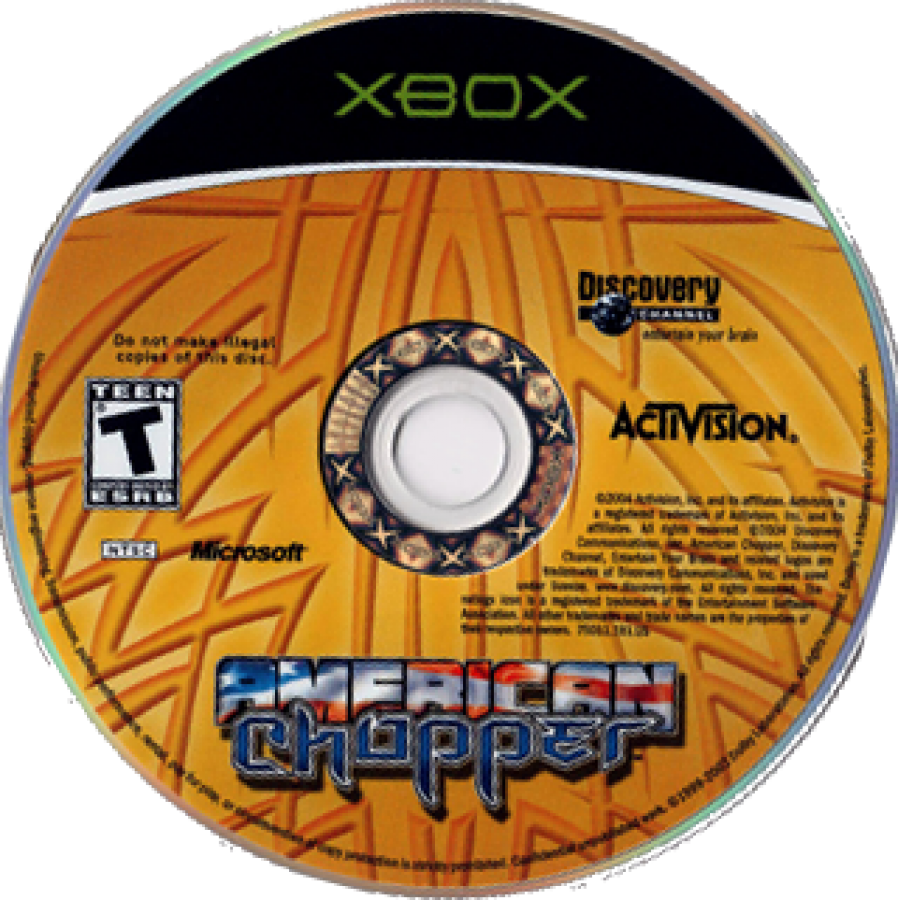 American Chopper disc art for Xbox (XBOX) video game