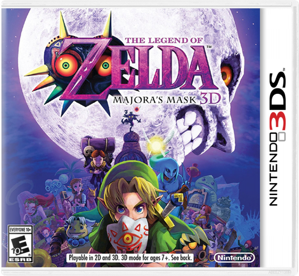 The Legend of Zelda: Majora's Mask 3D cover art for Nintendo 3DS (3DS) video game