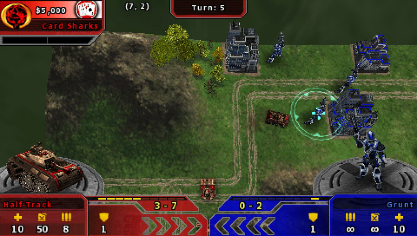 Field Commander – PlayStation Portable (PSP) gameplay for turn-based strategy video game