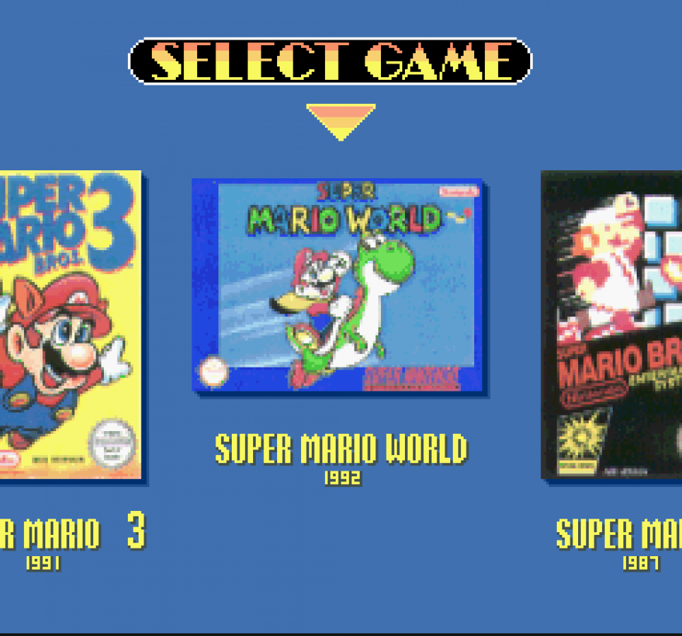 Super Mario All-Stars / Super Mario World gameplay image for Super Nintendo Entertainment System (SNES) retro video game