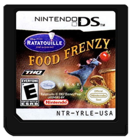 Ratatouille: Food Frenzy cartridge for Nintendo DS (DS) animated movie-based puzzle adventure video game