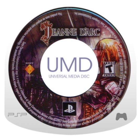 Jeanne d'Arc disc for PlayStation Portable (PSP) strategy role-playing game